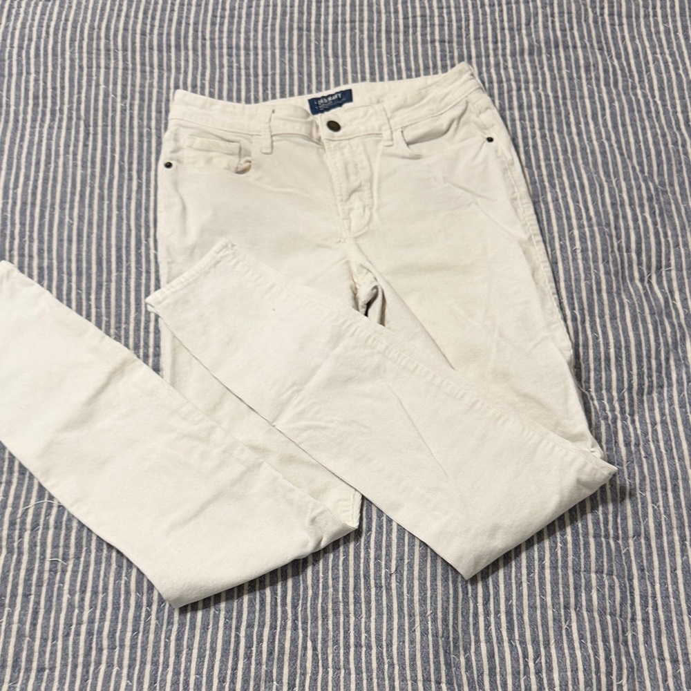 Old Navy Cream Rockstar corduroy Jeans